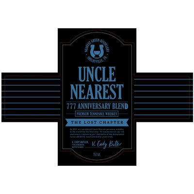 Uncle Nearest 777 Anniversary Blend The Lost Chapter