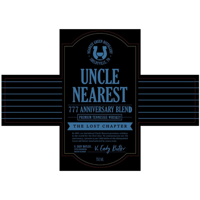 Uncle Nearest 777 Anniversary Blend The Lost Chapter