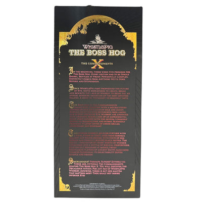 WhistlePig The Boss Hog X: The Commandments Straight Rye