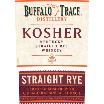 Buffalo Trace Kosher Straight Rye Whiskey