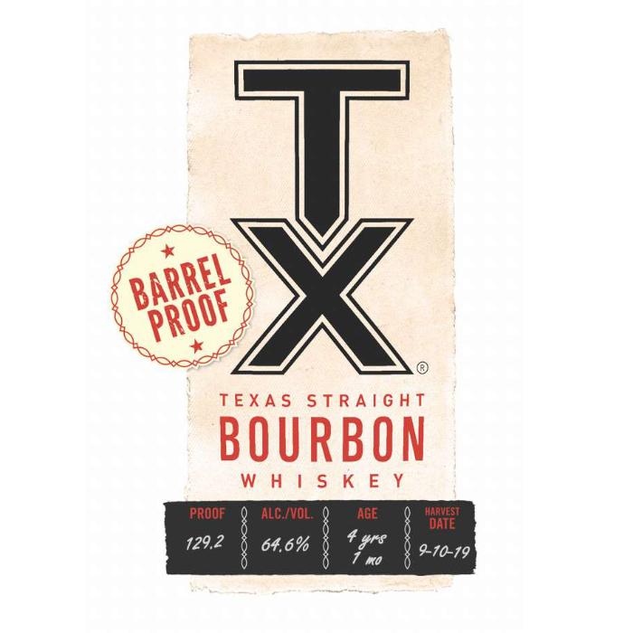 TX Barrel Proof Bourbon