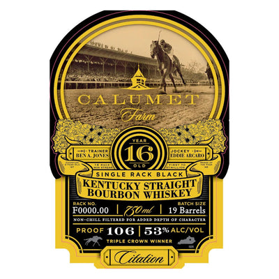Calumet Farm 16 Year Old Bourbon