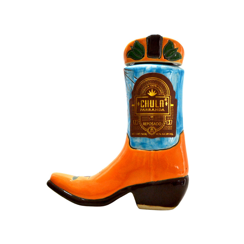 Chula Parranda Reposado Orange Ceramic Boot