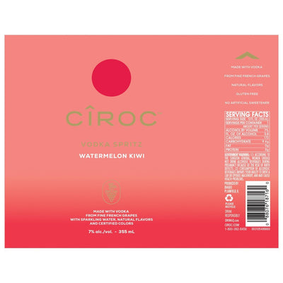 Ciroc Vodka Spritz Watermelon Kiwi 4PK Cans