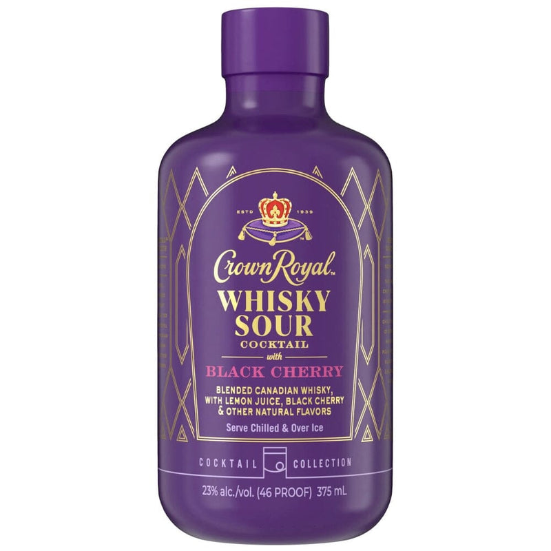 Crown Royal Black Cherry Whisky Sour Bottled Cocktail 750ML