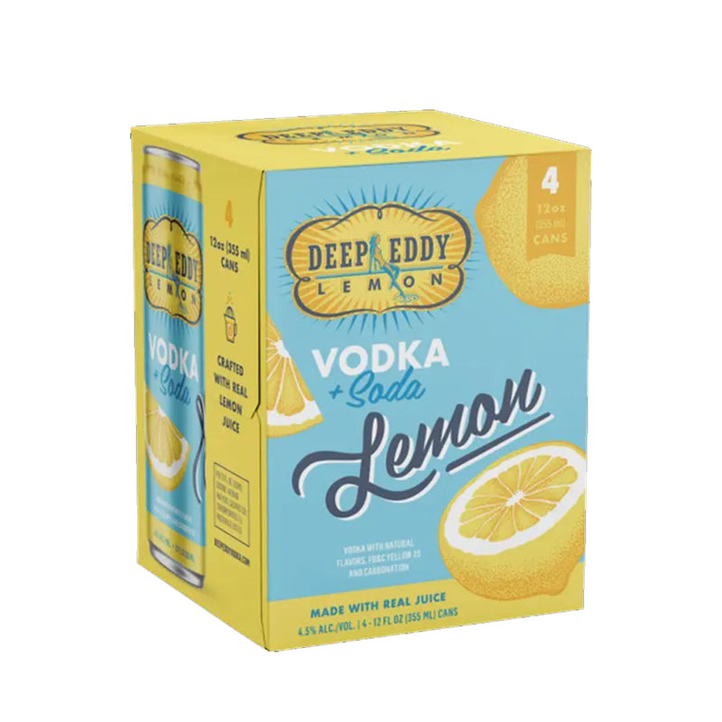 Deep Eddy Vodka Seltzer Lemon 4pk