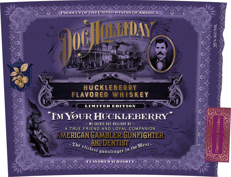 Doc Holliday “I’m Your Huckleberry” Limited Edition Huckleberry Flavored Whiskey