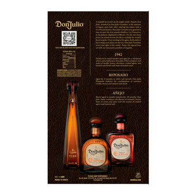 Don Julio 1942, Reposado & Añejo Gift Pack 3x375ml