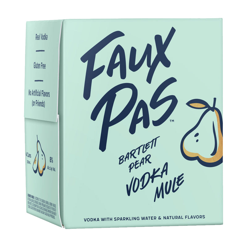 Faux Pas Bartlett Pear Vodka Mule 4PK