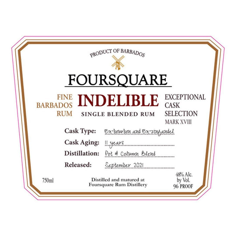 Foursquare Indelible Single Blended Rum