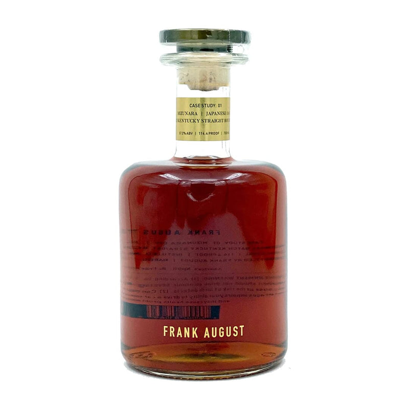 Frank August Case Study Mizunara Japanese Oak Small Batch Kentucky Straight Bourbon Whiskey