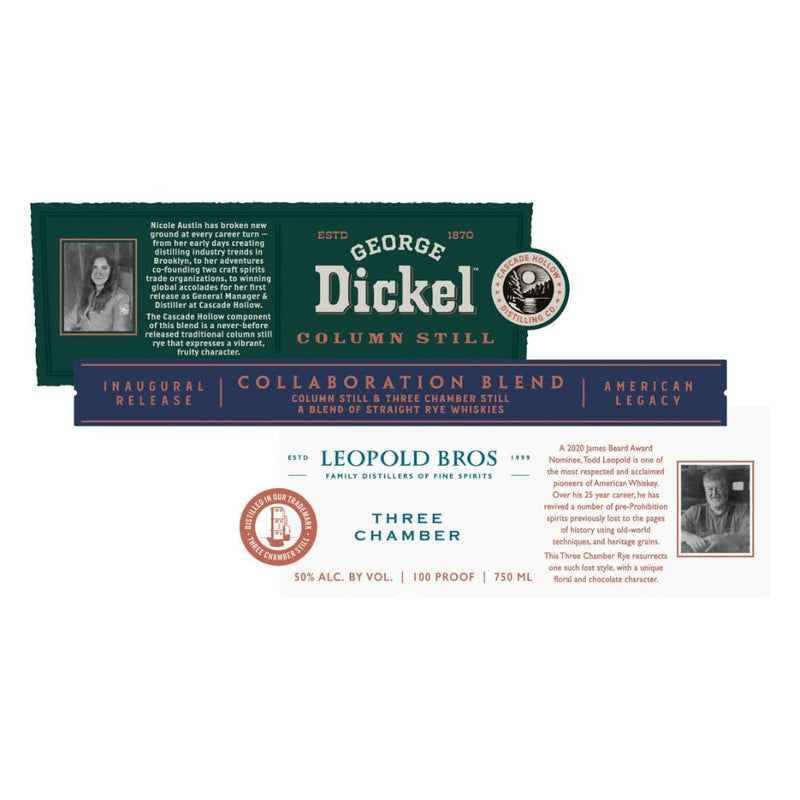 George Dickel & Leopold Bros Three Chamber Blended Rye
