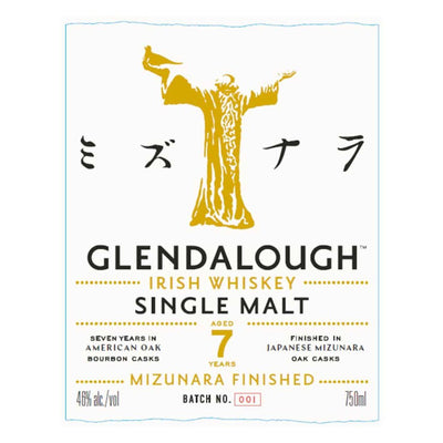 Glendalough 7 Year Old Mizunara Finish Irish Whiskey