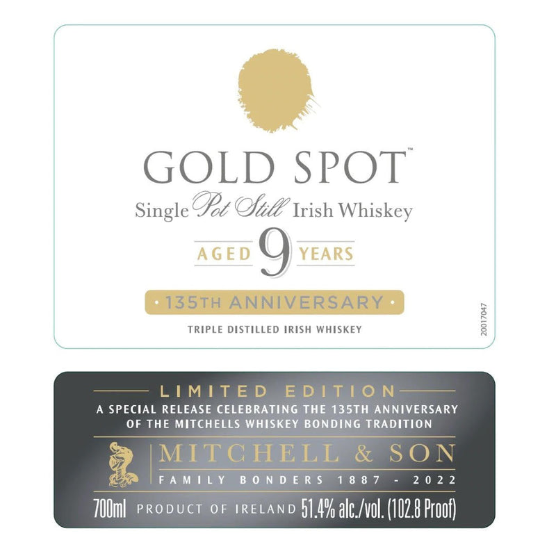 Gold Spot 9 Year Old 135th Anniversary