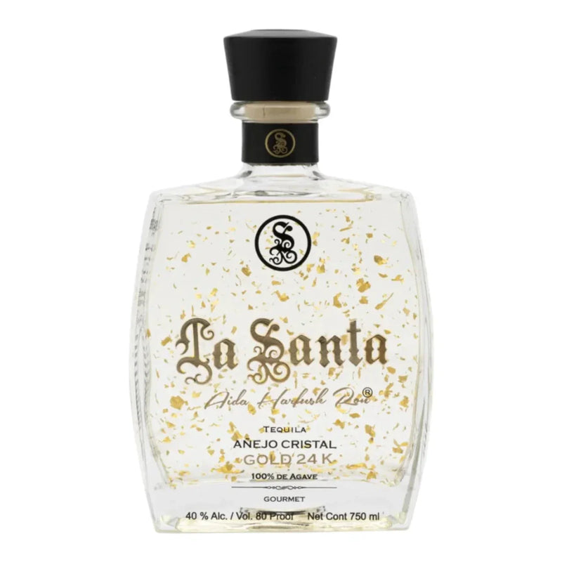 Tequila La Santa Añejo Cristalino Gold 24K