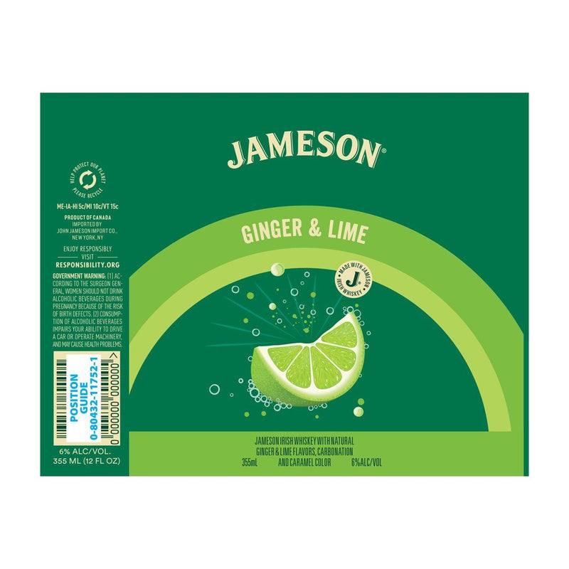 Jameson Irish Whiskey Ginger & Lime