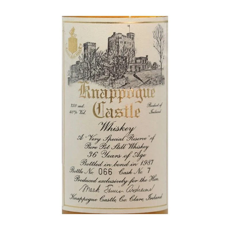Knappogue Castle 36 Year Old Single Malt Irish Whiskey