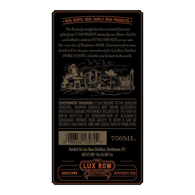 Lux Row Distillers 12 Year Old Double Barreled Bourbon