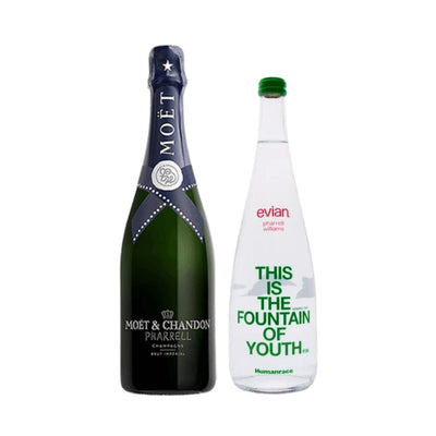 Pharrell Williams Moet & Chandon Imperial Brut Champagne X Evian Humanrace Bundle
