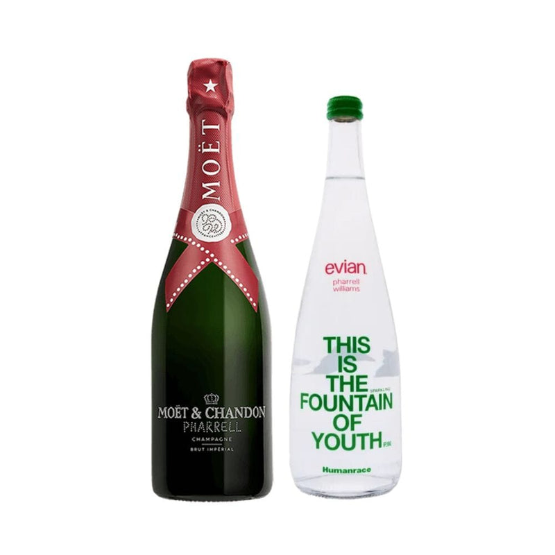 Pharrell Williams Moet & Chandon Imperial Brut Champagne X Evian Humanrace Bundle