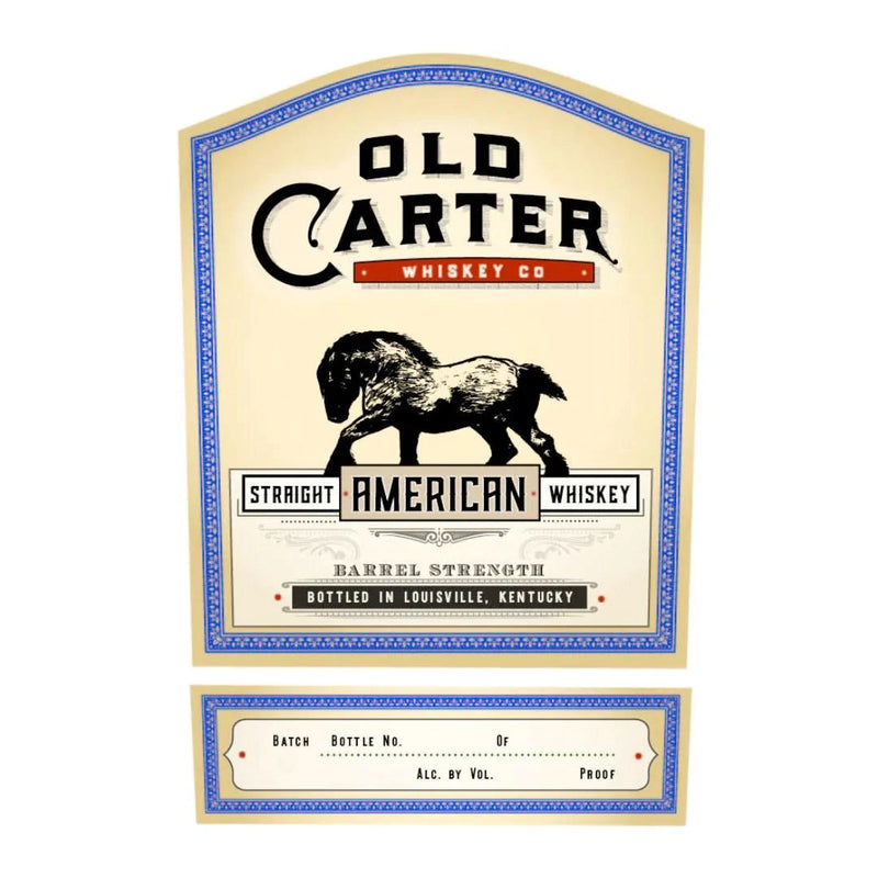 Old Carter Straight American Whiskey Barrel Strength Small Batch 13 Year Old Batch 