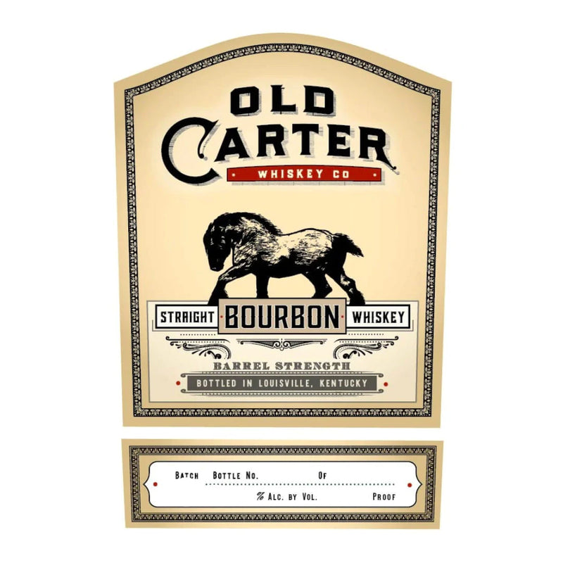 Old Carter Straight Bourbon Whiskey Barrel Strength Small Batch 
