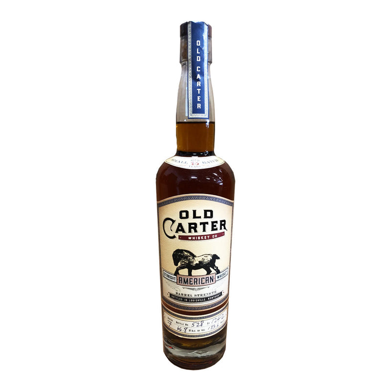 Old Carter Straight American Whiskey Barrel Strength Small Batch 13 Year Old Batch 