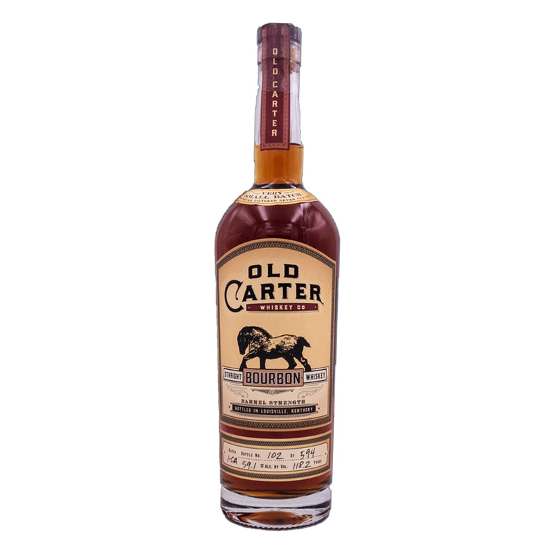 Old Carter Straight Bourbon Whiskey Barrel Strength Very Small Batch 