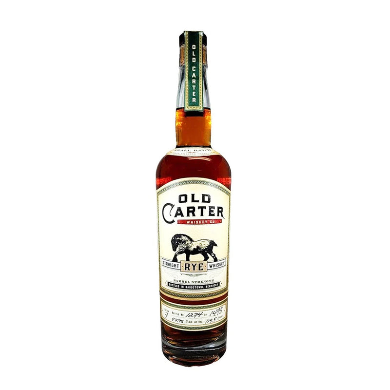 Old Carter Straight Rye Whiskey Barrel Strength Small Batch 