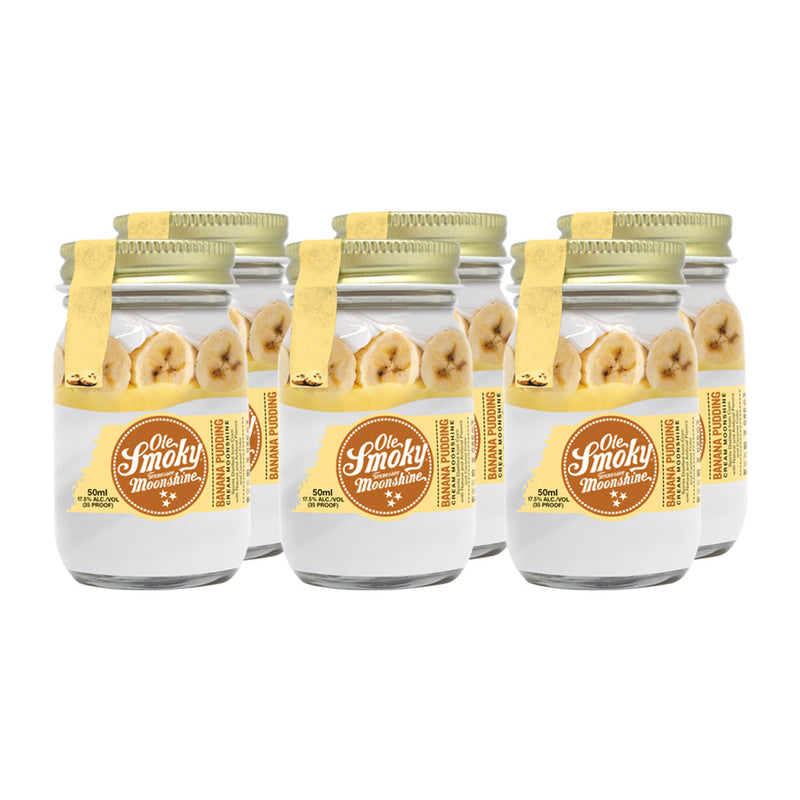 Ole Smoky Banana Pudding Cream Moonshine Mini 50ml 6pk
