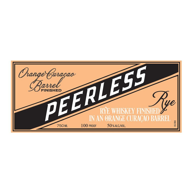 Peerless Rye Finished In A Orange Curacao Barrel