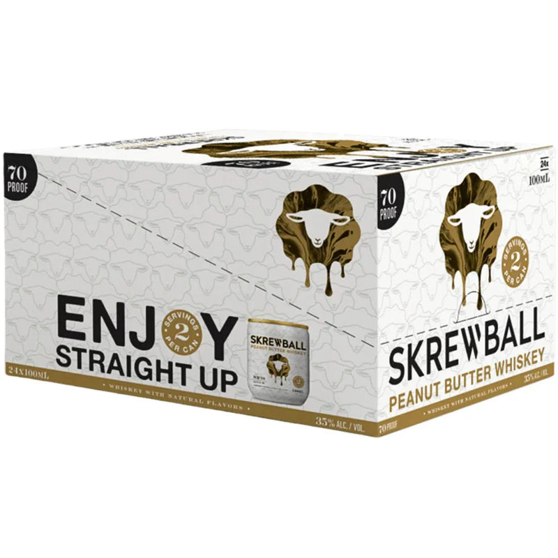 Skrewball Peanut Butter Whiskey 100ml Cans (24-Pack)