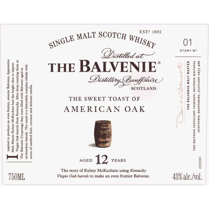The Balvenie The Sweet Toast Of American Oak 12 Year Old
