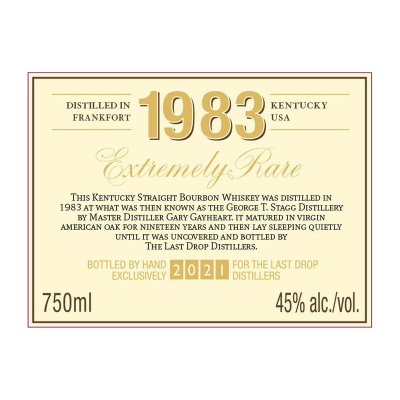 The Last Drop 1983 The Buffalo Trace Distillery