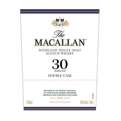 The Macallan 30 Year Old Double Cask