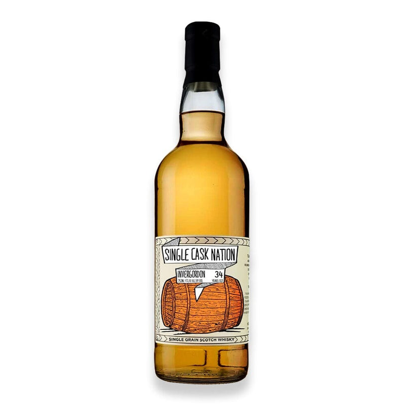 Single Cask Nation Invergordon 34 Year Old Single Grain Scotch Whisky