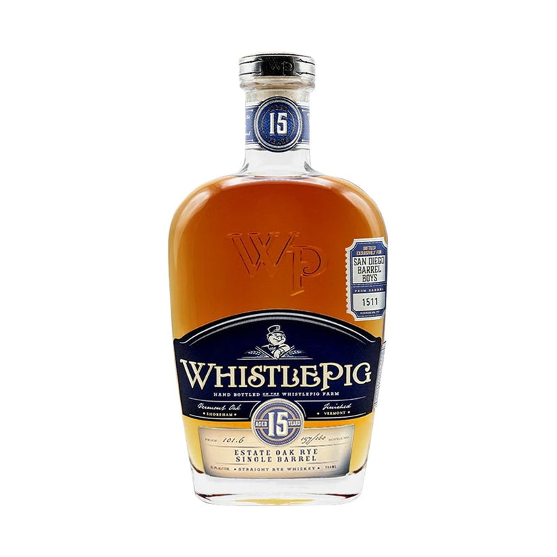 WhistlePig 15 Year Estate Oak Rye "SDBB" Barrel Pick 
