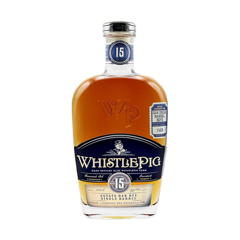 WhistlePig 15 Year Estate Oak Rye "SDBB" Barrel Pick 