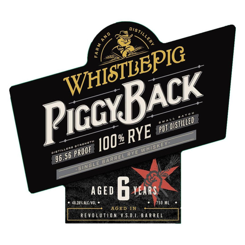 WhistlePig Piggyback 6 Year Old Single Barrel Rye