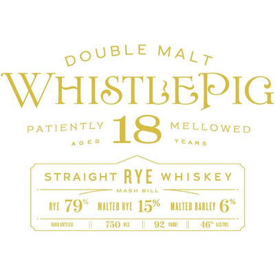 WhistlePig 18 Year Old Double Malt Rye