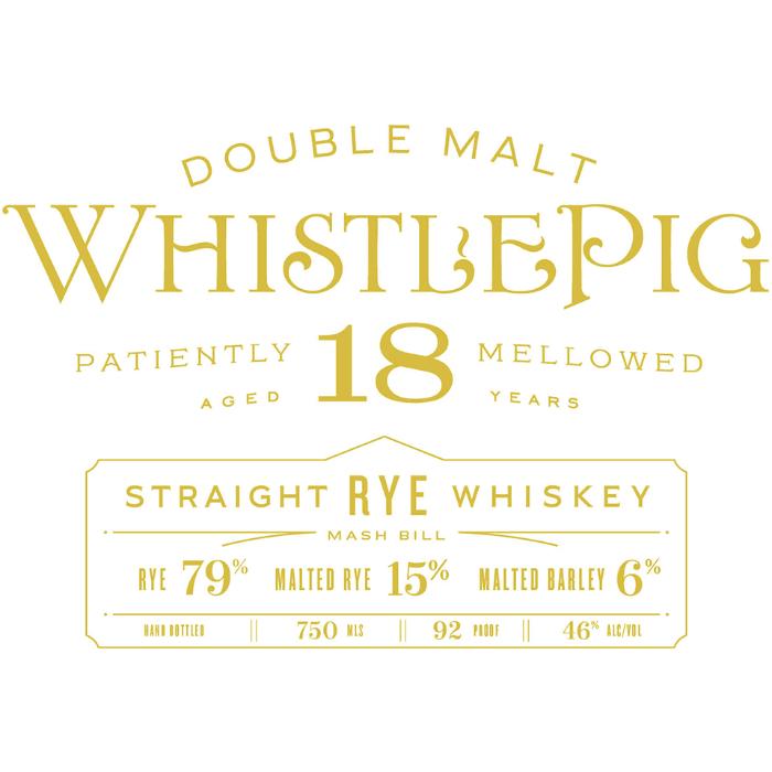 WhistlePig 18 Year Old Double Malt Rye