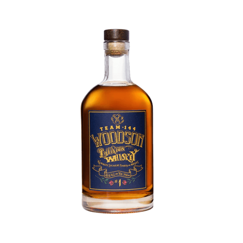 Woodson Team 144 Michigan Bourbon Whiskey Commemorative Bottle