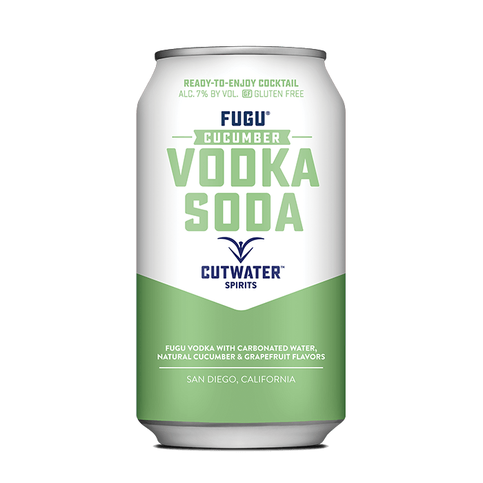 Fugu Cucumber Vodka Soda (4 Pack - 12 Ounce Cans)