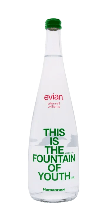 Evian X Pharrell Williams Humanrace Sparkling Water 6PK
