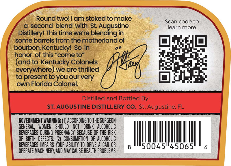 Buy The Florida Colonel JJ Grey Spirit Straight Bourbon Whiskey® Online ...